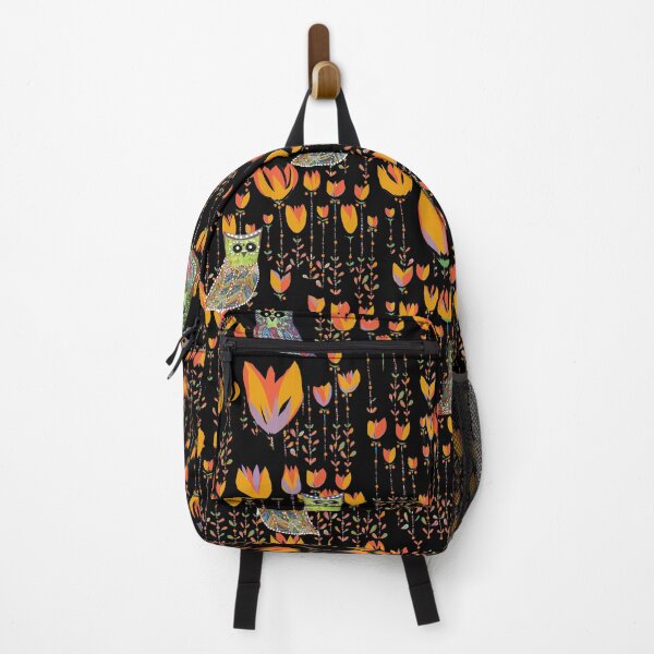 Item preview, Tulips and owls, dark style designed and sold by ZjalDesign.