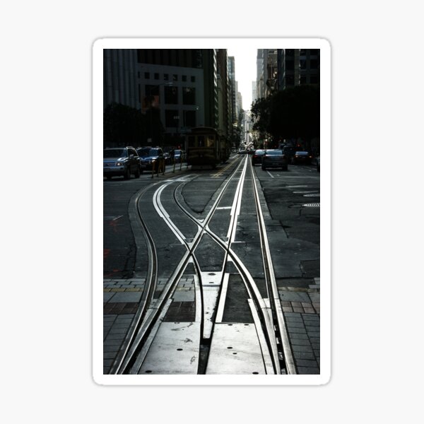 Aperçu de l'œuvre Pistes de téléphérique d'argent de San Francisco créée et vendue par Georgia Mizuleva.