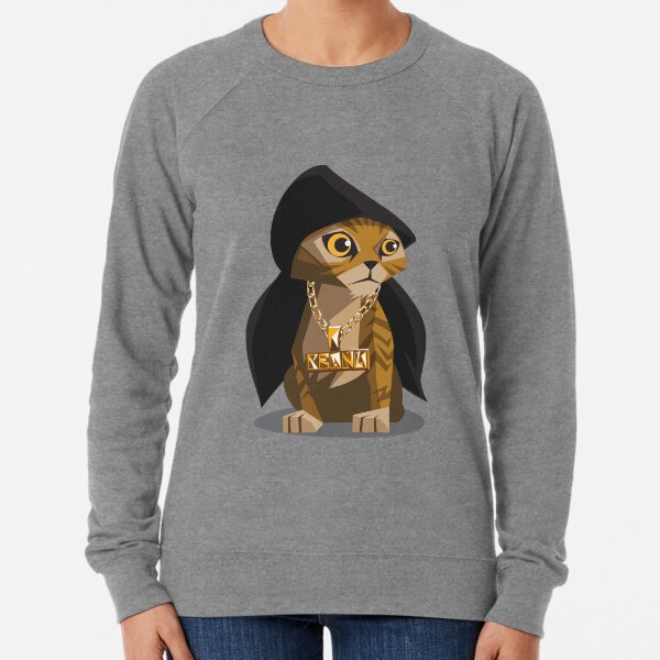 Cute Gangster Kitty Lightweight Sweatshirt