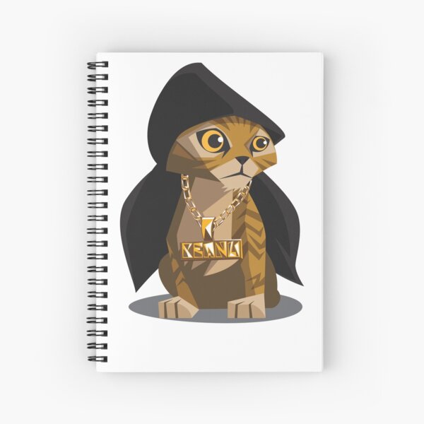 Cute Gangster Kitty Spiral Notebook