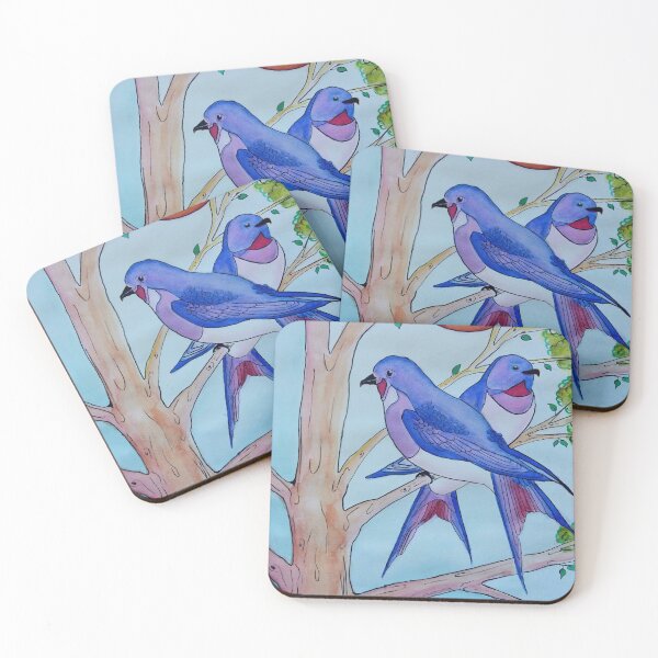 Item preview, Bird colorfull illustration with inks designed and sold by horseaddicted.