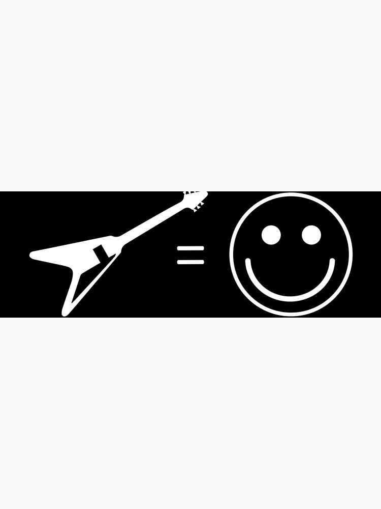 "Gibson Flying V is happiness " Poster for Sale by Deathrocktee Redbubble