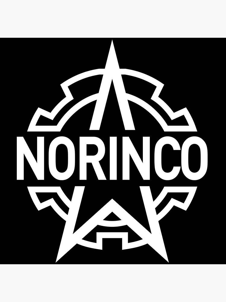 Discover Norinco Firearms & Rifles White Logo Premium Matte Vertical Poster
