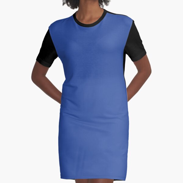 Sapphire | Solid Color | Accent Color | #2F519E Graphic T-Shirt Dress