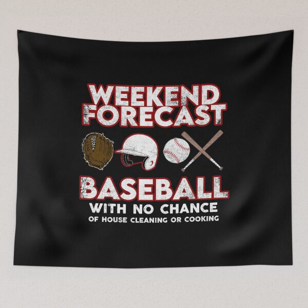 Item preview, Weekend Forecast Baseball  designed and sold by WePrintTees.