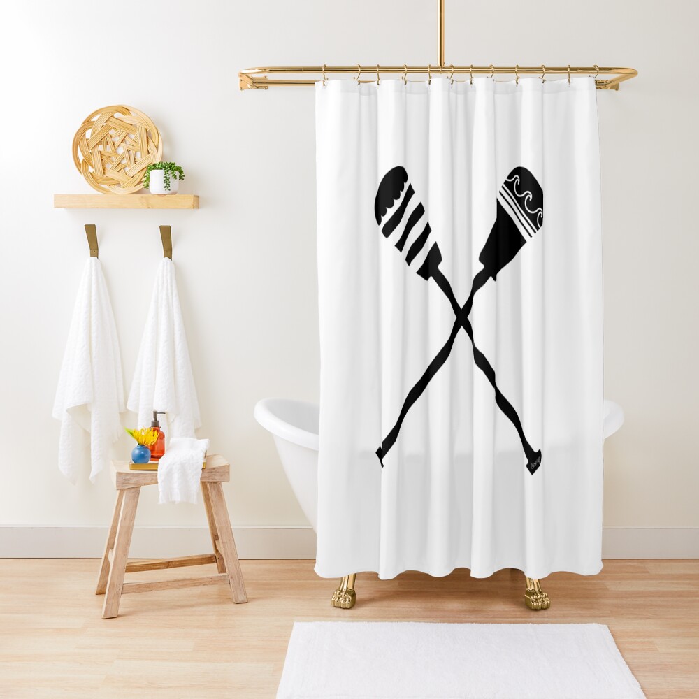 Rowing design Shower Curtain