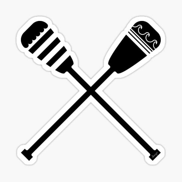 Rowing design Sticker