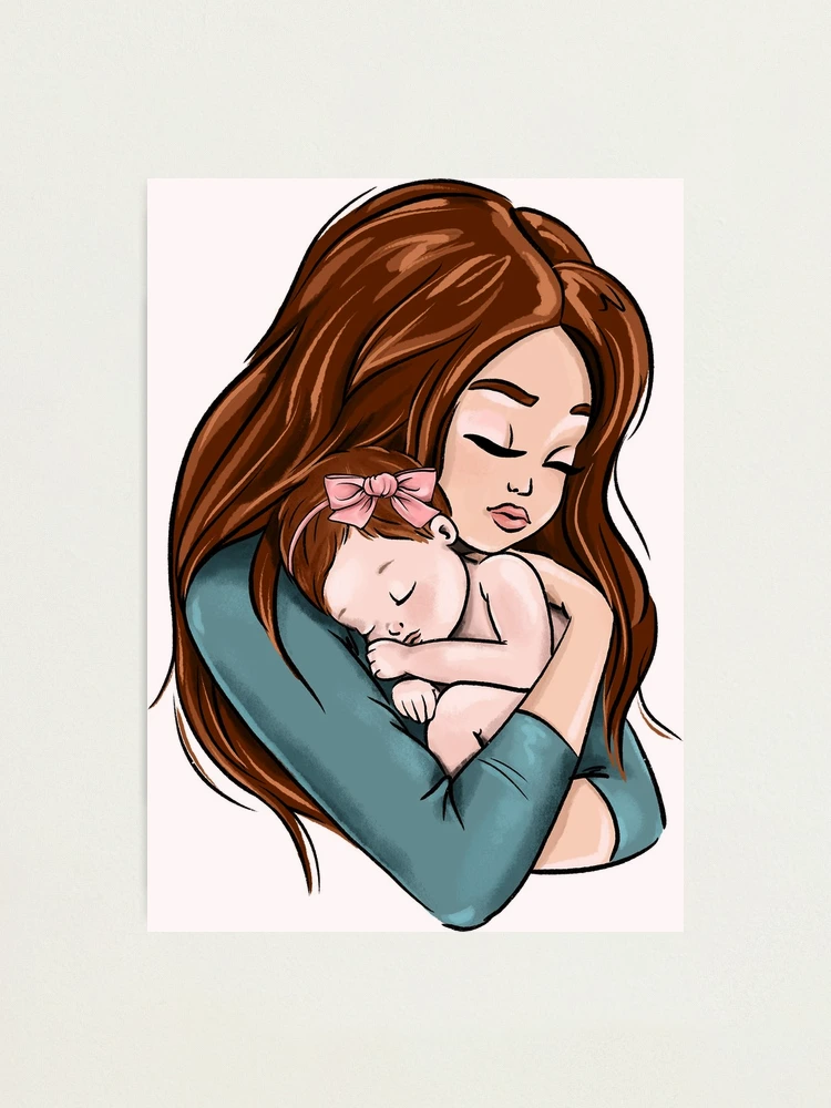 Mother and Daughter, Watercolor SVG Cut file by Creative Fabrica Crafts ·  Creative Fabrica