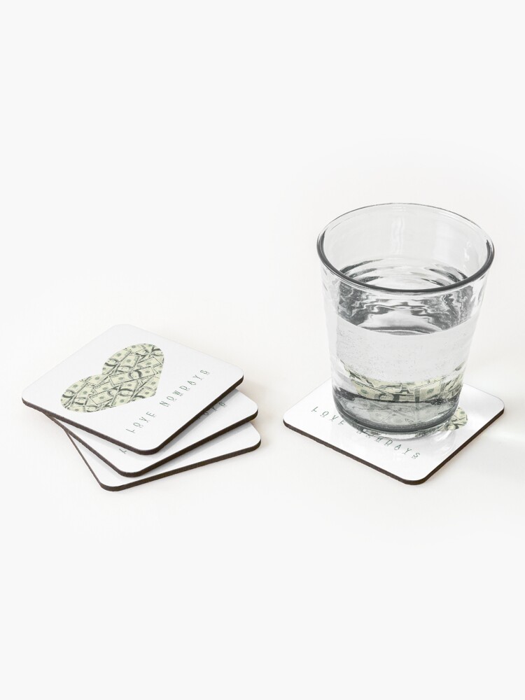 Alternate view of Valentine Parody | Love nowdays Coasters (Set of 4)