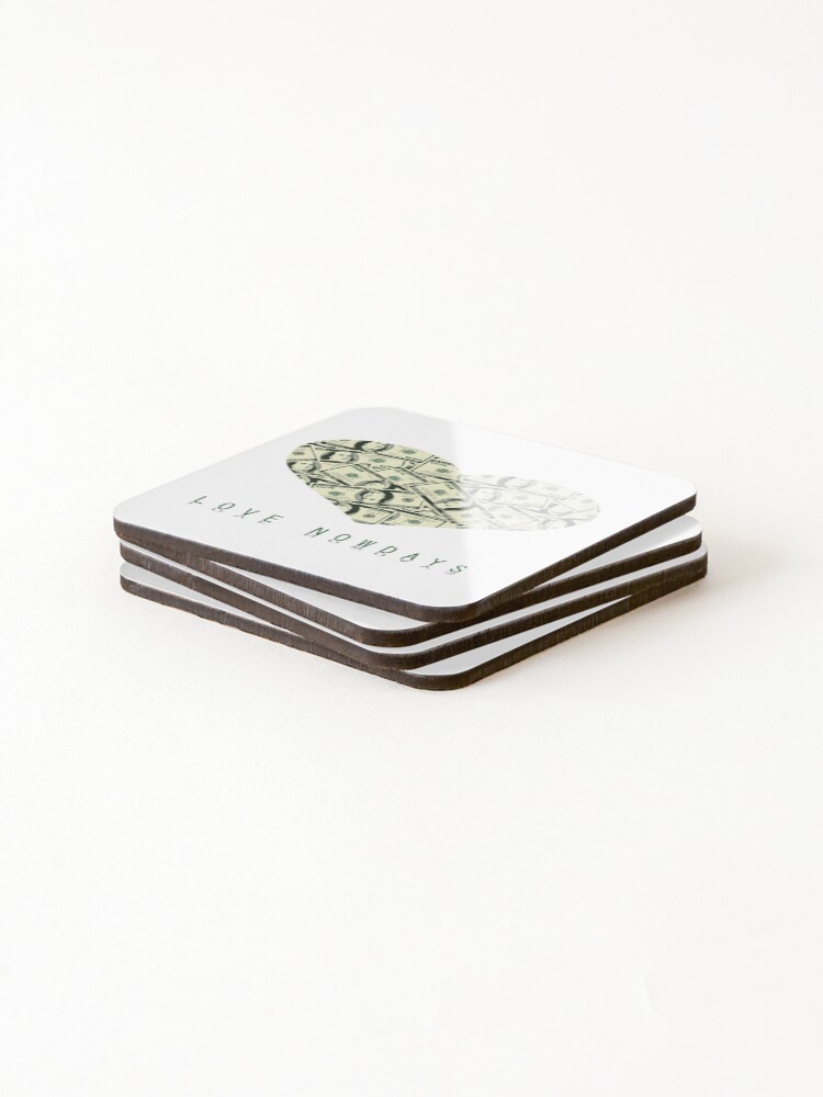 Alternate view of Valentine Parody | Love nowdays Coasters (Set of 4)