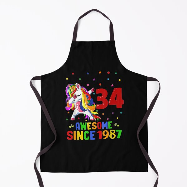 Item preview, Awesome Since 1987 Unicorn Dabbing 34th Birthday 34 Yrs Old designed and sold by shirleyfinley.
