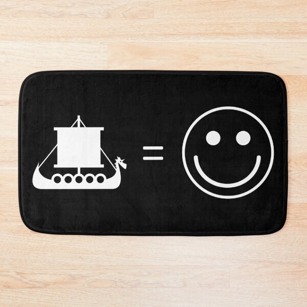 Item preview, Viking longship is happiness  designed and sold by Death Rock Tee.