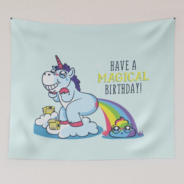 Item preview, Have a magical birthday unicorn  designed and sold by Graphix-Space.