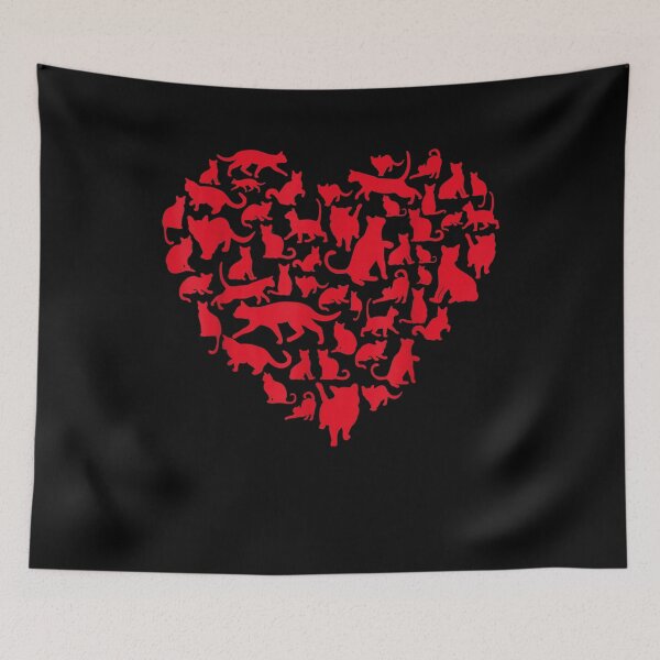 Item preview, Happy Valentine Day Cat Love Heart Men Women Funny Gift designed and sold by shirleyfinley.
