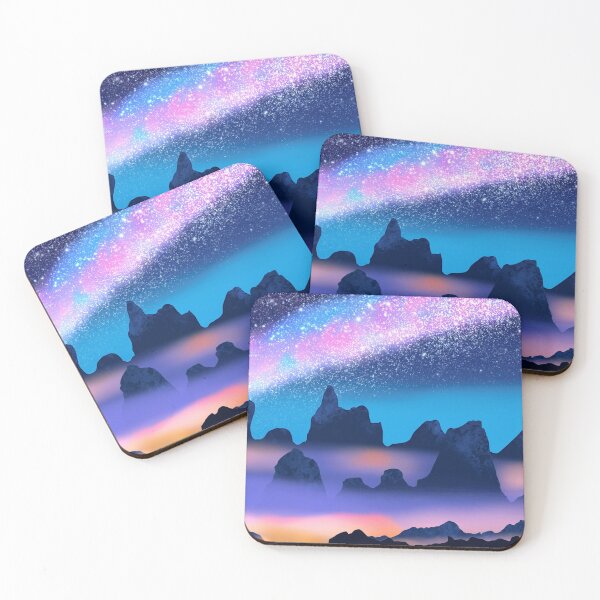 Item preview, Galaxy, mountain view, landscape  designed and sold by Marius08mb.