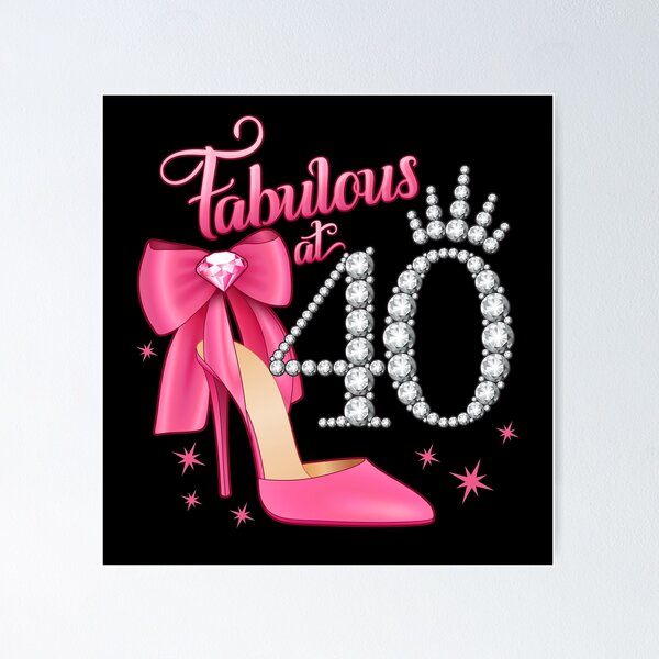 Artikel-Vorschau von 40. Geburtstag. Fabelhaft bei 40 Frauen, meine Damen, designt und verkauft von iclipart.