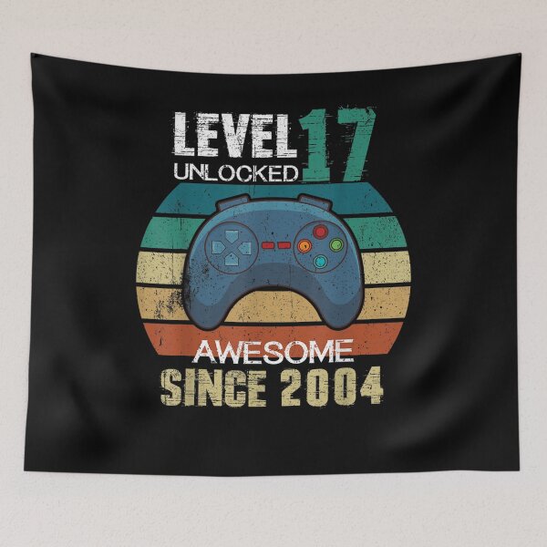 Item preview, Level 17 Unlocked Awesome 2004 Video Game Birthday Retro designed and sold by shirleyfinley.