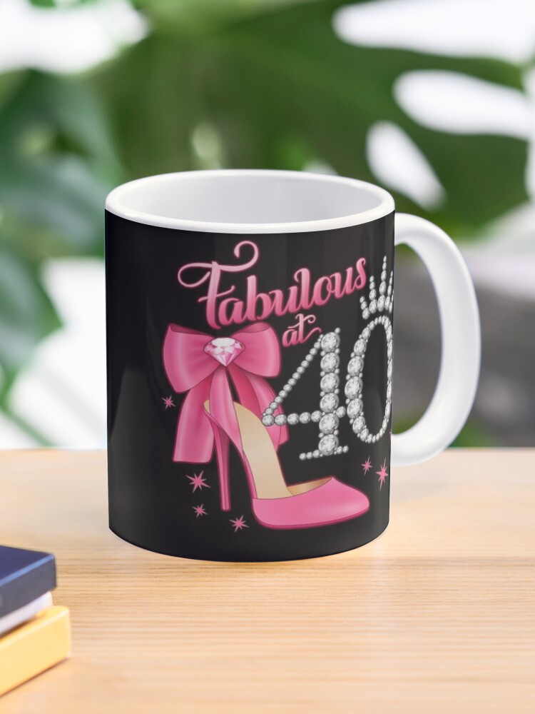 Fabulous Coffee Cup Women Gift Idea Ceramic Marble Pink/Gray Mug