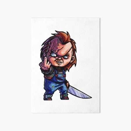killer chucky doll fun Art Board Print
