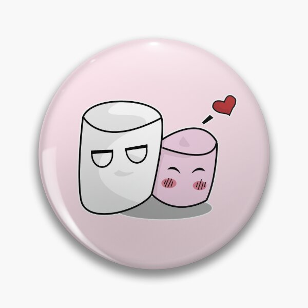 Item preview, Valentines Marsh & Mallow love cutie food character (pink) designed and sold by SoLittleSteph.