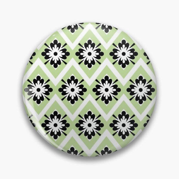 Item preview, Greyish green and black modern bohemian pattern designed and sold by Mandala & More.