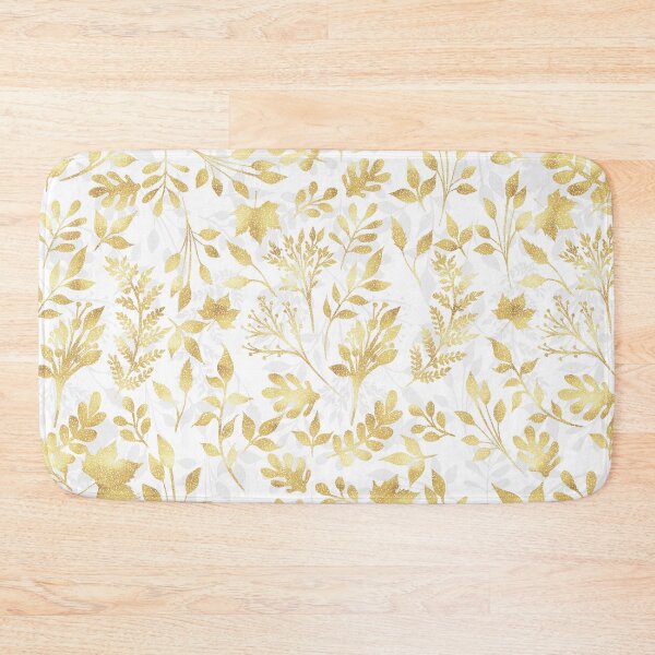 Item preview, Elegant Gold Foliage White Design designed and sold by InovArtS.