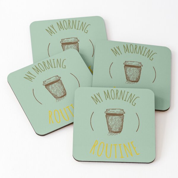 Item preview, coffee illustration my morning routine designed and sold by horseaddicted.
