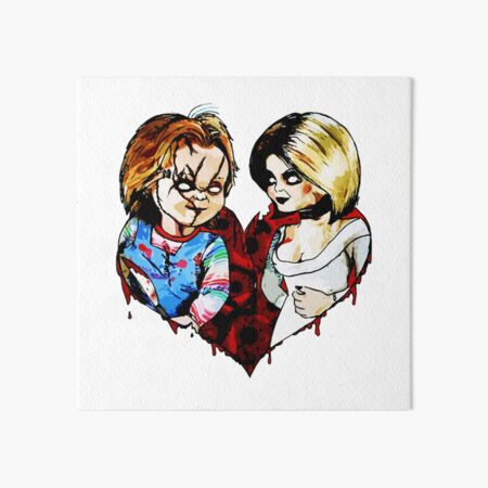tiffany and chucky fun Art Board Print
