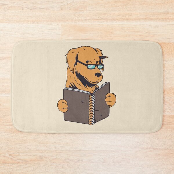 Item preview, Dad dog reading a book designed and sold by Graphix-Space.