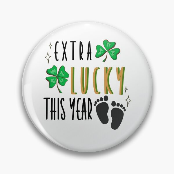 Item preview, EXTRA Lucky This Year - Pregnancy announcement for St. Patrick's Day designed and sold by kongju.