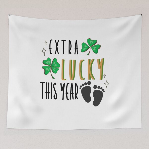 Item preview, EXTRA Lucky This Year - Pregnancy announcement for St. Patrick's Day designed and sold by kongju.
