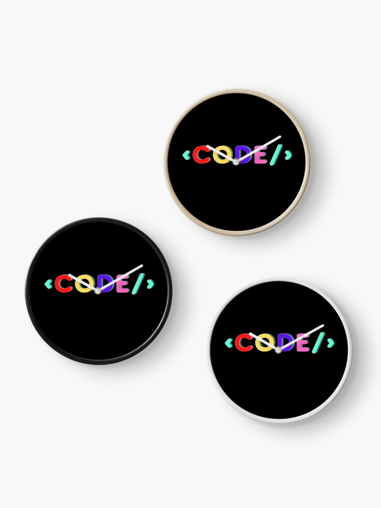 Thumbnail 3 of 4, Clock, Code designed and sold by Berry Pink.