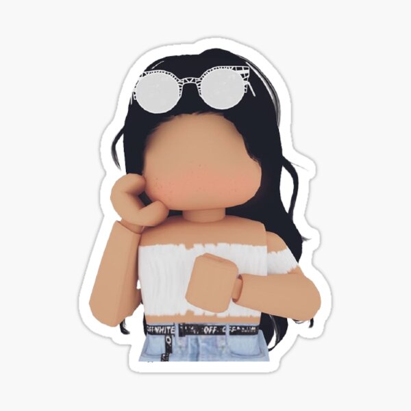 Roblox Girl Stickers Redbubble - roblox girl decal