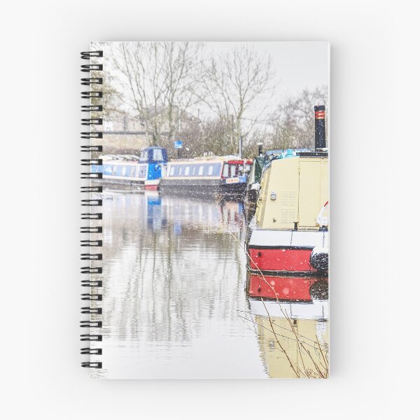 Item preview,  Canal Barges in the snow  - Bosley Cheshire UK designed and sold by LivingDeadGirlx.