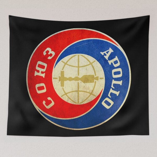 Item preview, vintage Apollo Soyuz logo designed and sold by trendistudio.