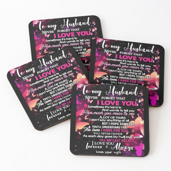 Item preview, To My Husband Never Forget That I Love You designed and sold by LunaSand.