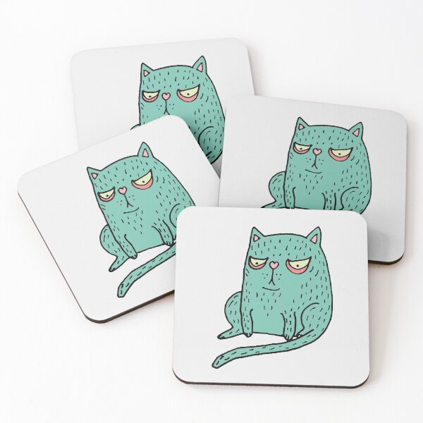 Item preview, "I hate mornings" cat designed and sold by wearelefties.
