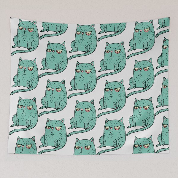 Item preview, "I hate mornings" cat designed and sold by wearelefties.