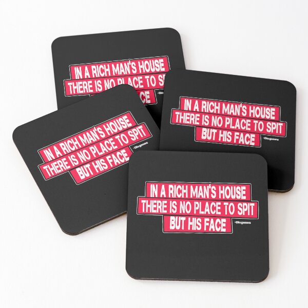 Item preview, In A Rich Man's House Diogenes Quote Wisdom Anti Capitalisit Quote designed and sold by sillyquestions.