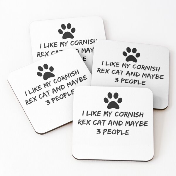 Item preview, I like My CORNISH REX Cat and Maybe 3 People  - funny cornish rex present  for cornish rex lovers designed and sold by NewDayDesigns.