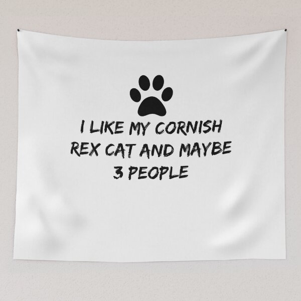 Item preview, I like My CORNISH REX Cat and Maybe 3 People  - funny cornish rex present  for cornish rex lovers designed and sold by NewDayDesigns.