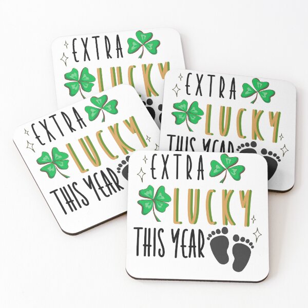 Item preview, EXTRA Lucky This Year - Pregnancy announcement for St. Patrick's Day designed and sold by kongju.