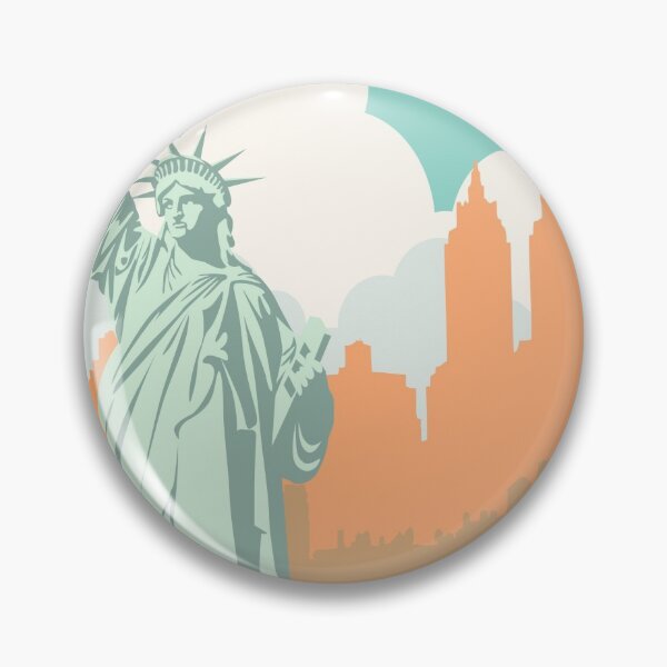 Item preview, Vintage New York Travel Poster designed and sold by redoARTstore.