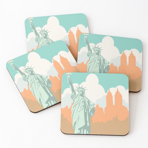 Item preview, Vintage New York Travel Poster designed and sold by redoARTstore.