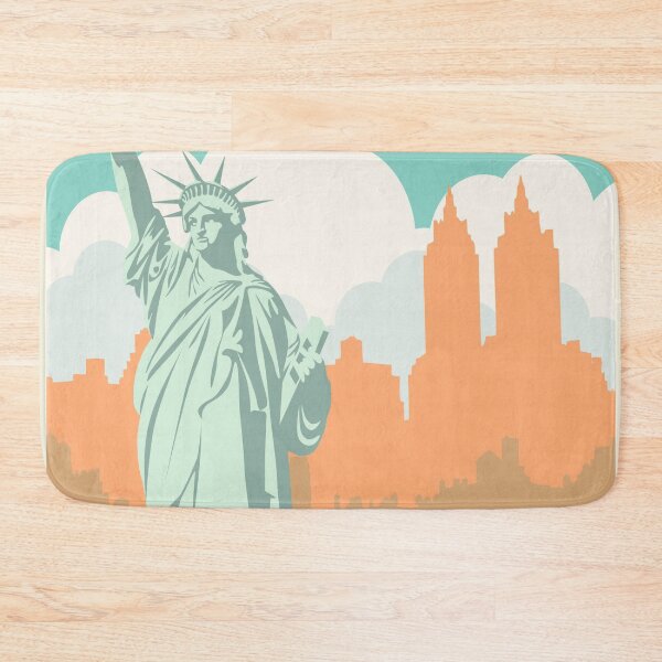 Item preview, Vintage New York Travel Poster designed and sold by redoARTstore.