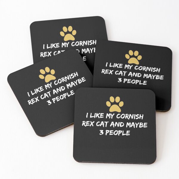 Item preview, I like My CORNISH REX Cat and Maybe 3 People - Cute Cornish Rex present  for cornish rex lovers designed and sold by NewDayDesigns.