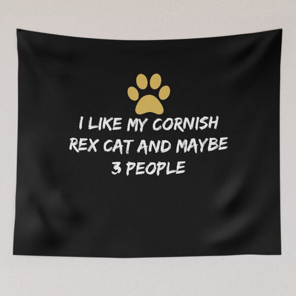 Item preview, I like My CORNISH REX Cat and Maybe 3 People - Cute Cornish Rex present  for cornish rex lovers designed and sold by NewDayDesigns.