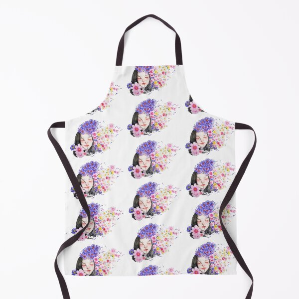 Item preview, Woman with flowers in her hair designed and sold by Kanchan1987.