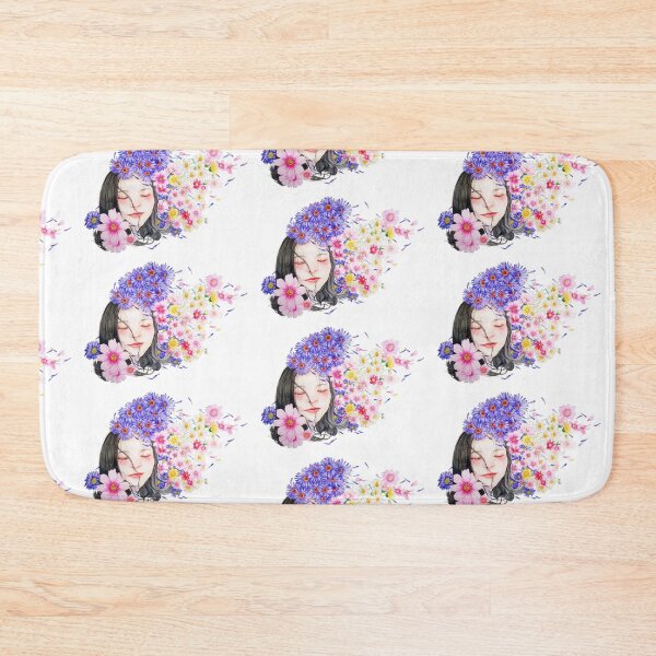 Item preview, Woman with flowers in her hair designed and sold by Kanchan1987.