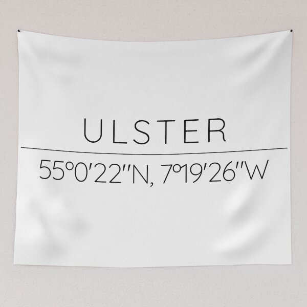Item preview, ULSTER Latitude and Longitude - Ulster University in Derry/Londonderry designed and sold by uni-que-designs.